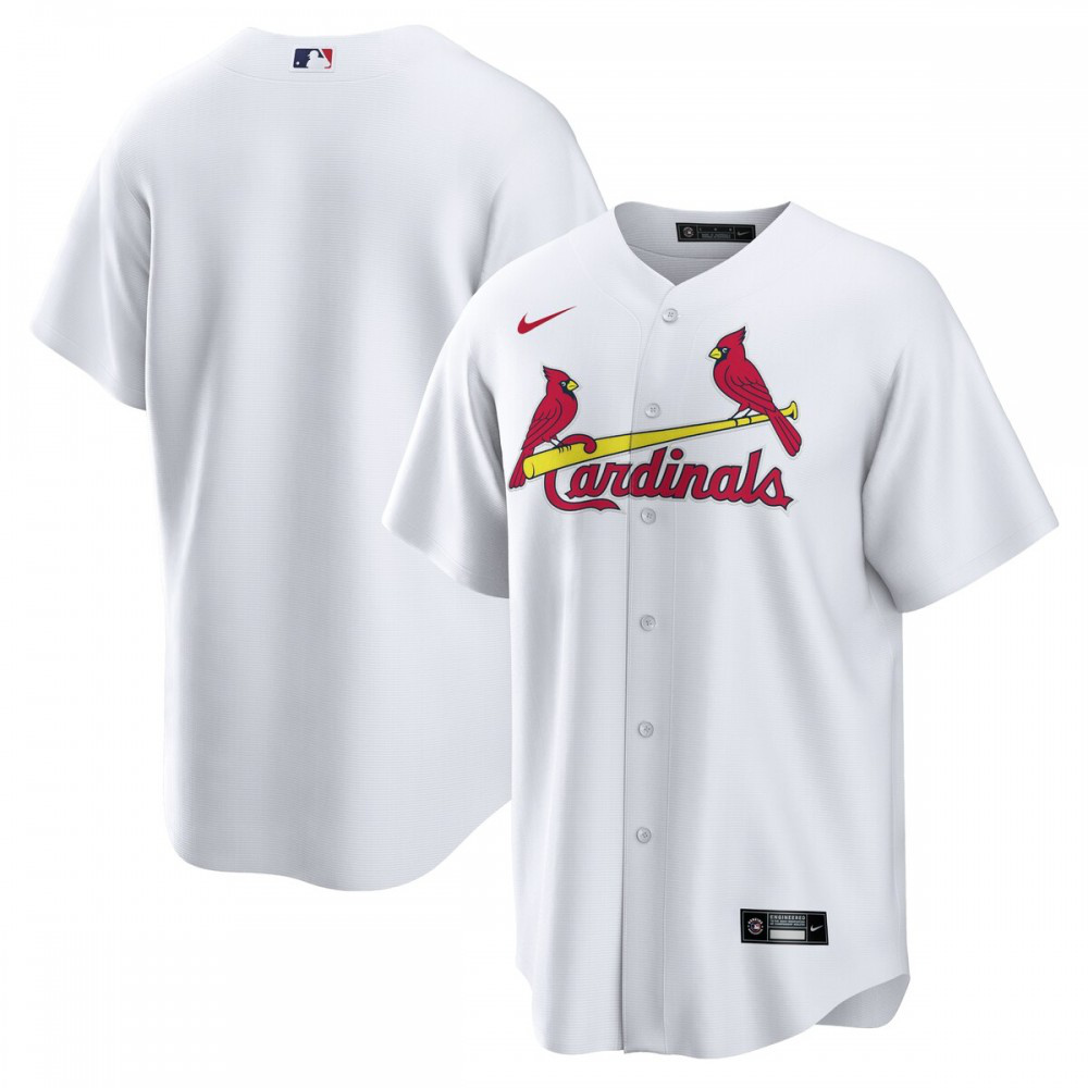St. Louis Cardinals Home Replica Team Jersey - White-Pro Kit Vault | Brand New 26/27 Sports Jerseys
